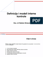 01 Definicija I Modeli Interne Kontrole