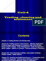 Unit-4 - Trading, Clearing and Settlement