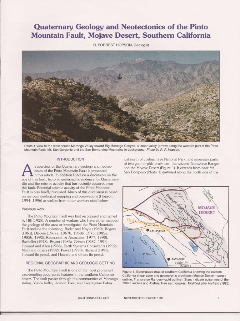 Hopson 1998 - Quaternary Geology and Neotectonics of The Pinto Mountain ...