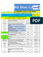 Lista Base Al 11 Febrero - Pais