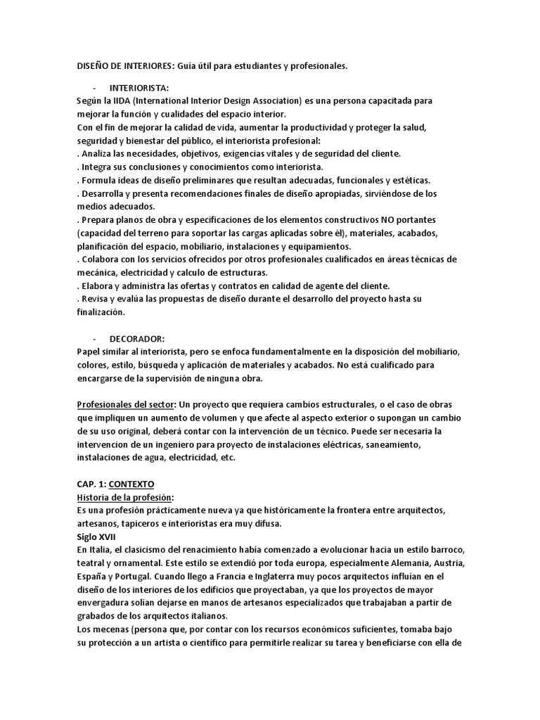Guía Completa de Diseño de Interiores | PDF | Arte