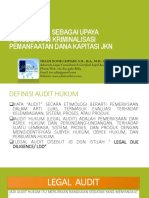 Audit Hukum Dana Kapitasi JKN