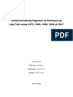 Komprehensibong Pagsusuri Sa Ebolusyon NG Mga Tula (1973-2017) NEW