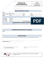 Informe Reporte Mtto