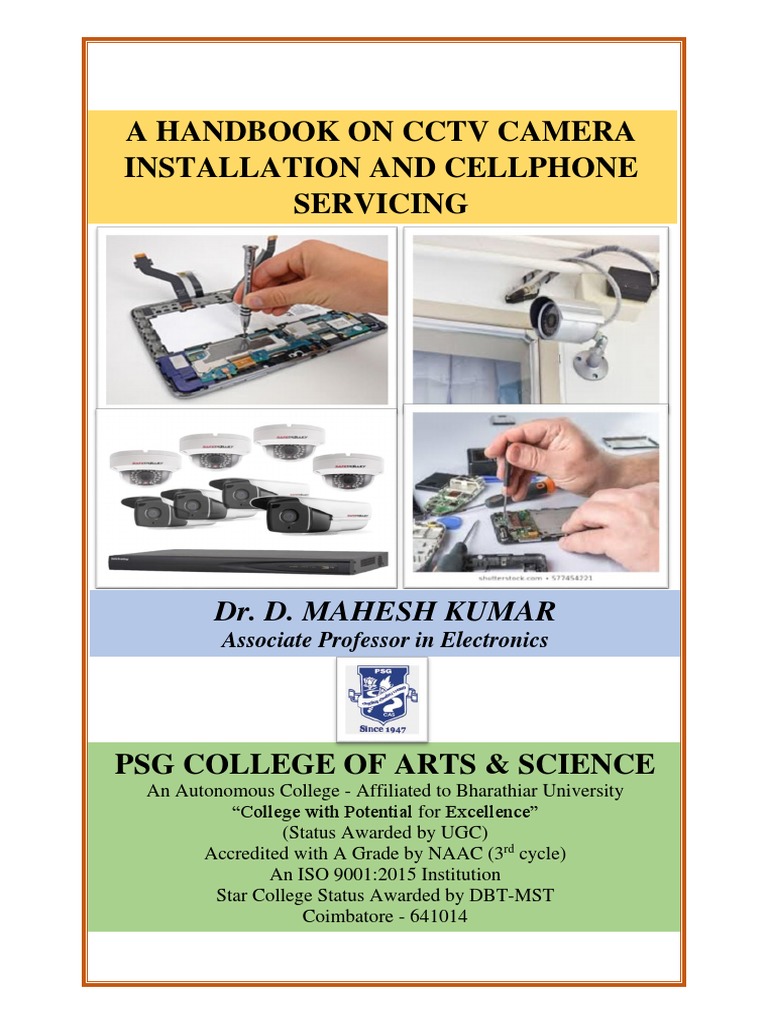 CCTV Installation and Cellphone Servicing Guide | PDF