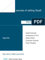SaaS Transition and Selling