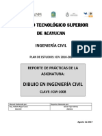 Reporte de Prácticas - Dibujo en Ingenieria Civil - Unidad 1 Josue Trejo Gomez