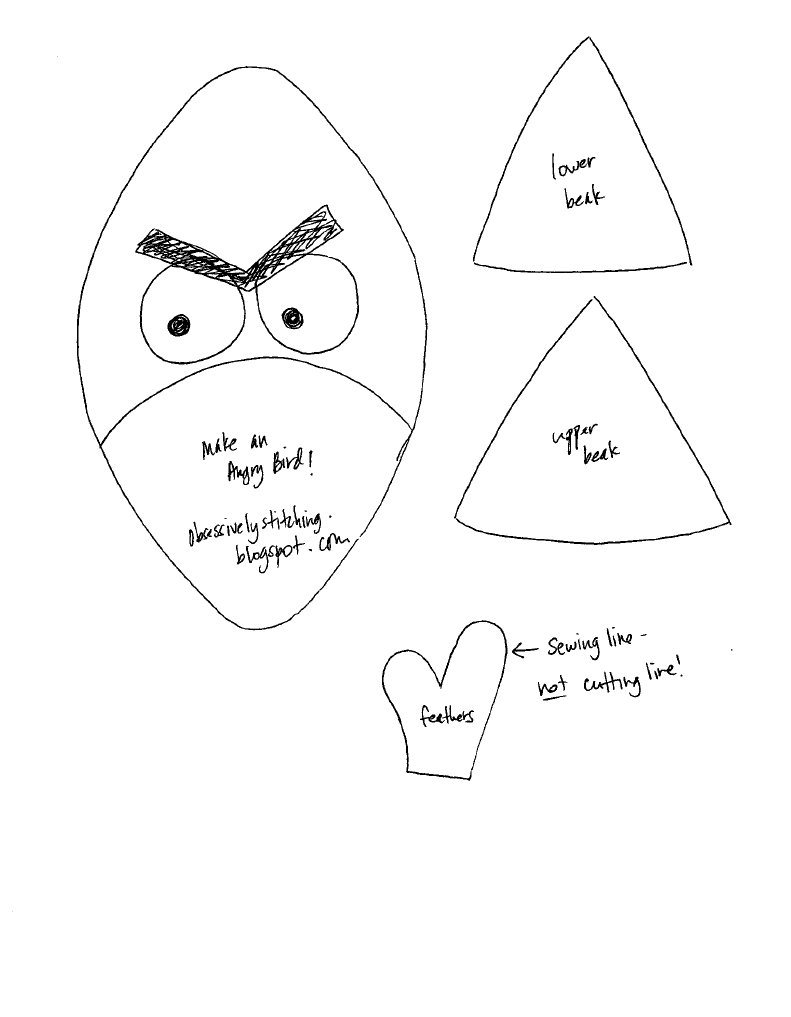 Angry Birds Patron Gratuit : Angry Birds (Dessins Animés) – XLRROH