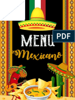 Mexican Menu