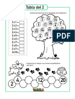 Tabla of 2 Worksheet