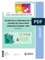 2016 Estado de La Vigilancia de La Calidad Del Agua 2015 PDF
