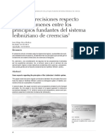 J. D. Moya - Algunas precisiones respecto de los ligámenes entre los principios fundantes del sistema leibniziano de creencias