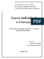 Lucru Individual La Politologie