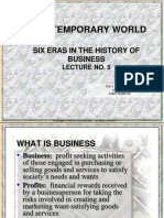 Eras in Business History
