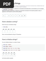 Strings in C