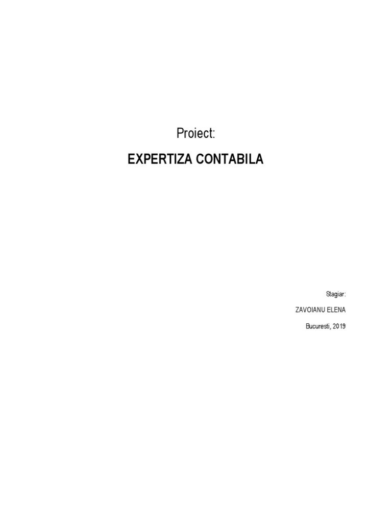 Proiect Expertiza | PDF