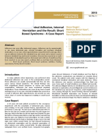 Intraabdominal Adhesion Internalherniation and The Result Shortbowel Syndrome A Case Report