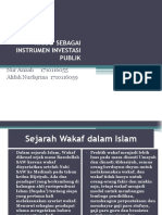 Wakaf Sebagai Instrumen Investasi Publik