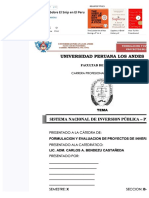 Monografia Sobre El Snip en El Peru PDF