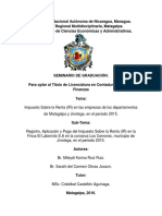 Trabajo de Impuesto Sobre La Renta Nicaragua