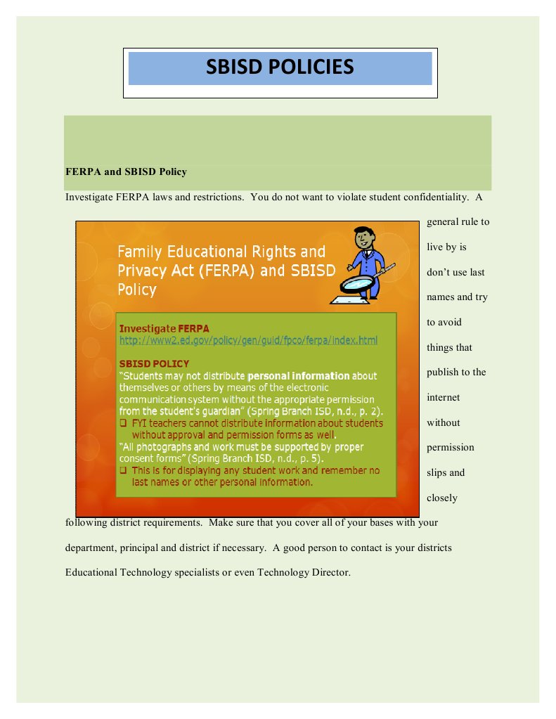 Sbisd Policy PDF