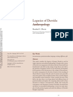 Morris - Legacies of Derrida Anthropology PDF