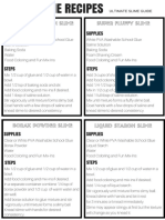 PLC 2 Basic Slime Recipes Sheet