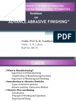Advance Abrasive Finishing Techniques