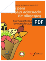Cartilla Buenas Prácticas de Manufactura - Secretaria de Salud Bogotá