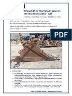 INFORME DE REPARACION BUCKET DE EXCVAVADORA 8110