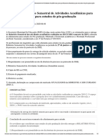 Informações do Relatório de Mestrado da Prefeitura 2020