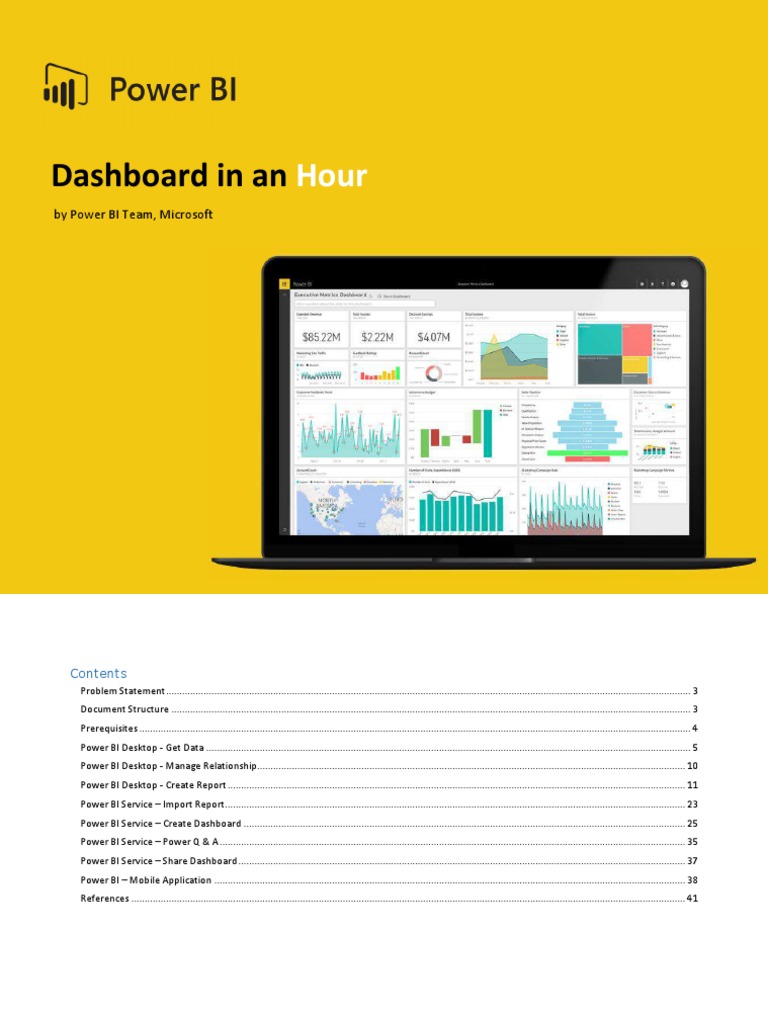 0810 Power Bi Dashboard in An Hour | PDF | Business | Computers