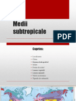 geografia medii subtropicale