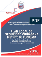 Plan de Seguridad Ciudadana - Pucusana - 2016