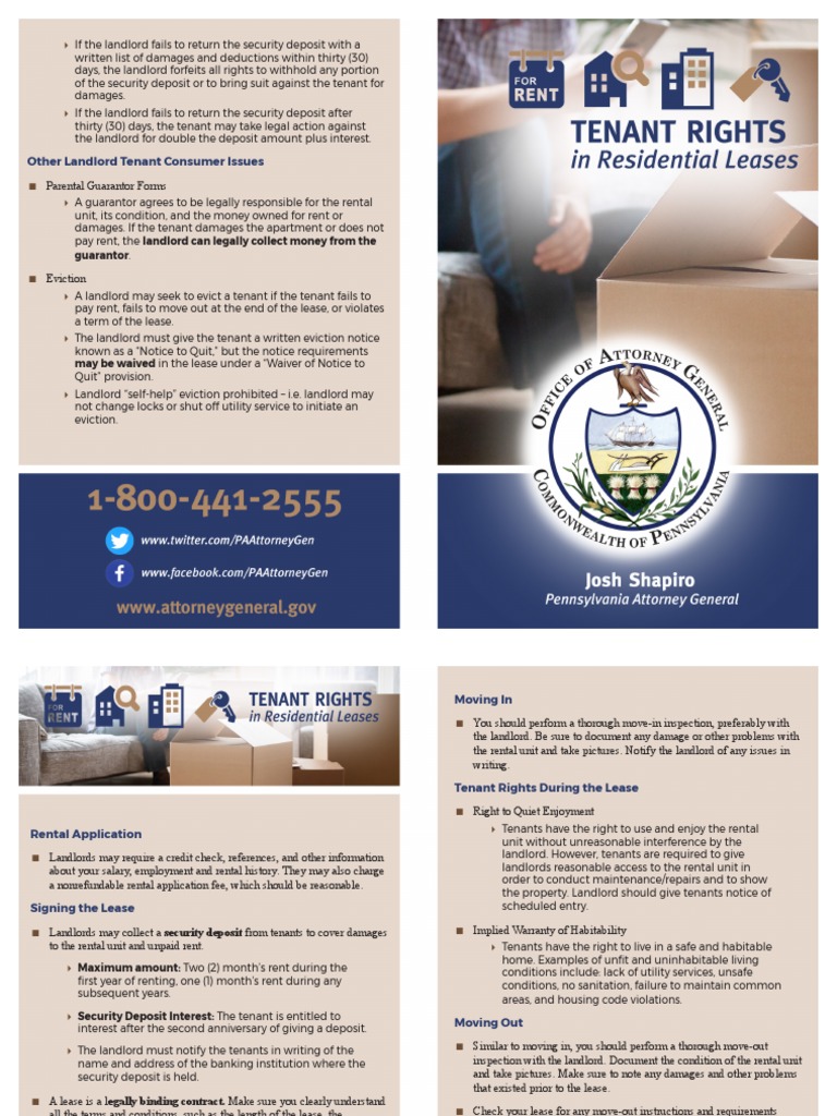 Tenant Rights in Residential Leases | PDF