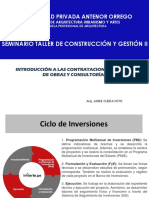 INTRODUCCIÓN A LAS CONTRATACIONES PUBLICAS DE OBRAS Y CONSULTORÍAS