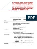 Encomende Seu Portfólio Unopar Conosco - Gestao Hospitalar 3 e 4 - Hospital Materno Infantil Santa Rosa - Whatsapp 31 996812207