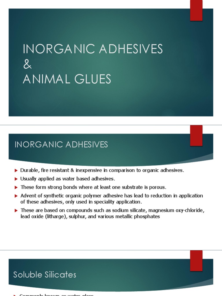 Adhesives & Animal Glues PDF Adhesive Magnesium
