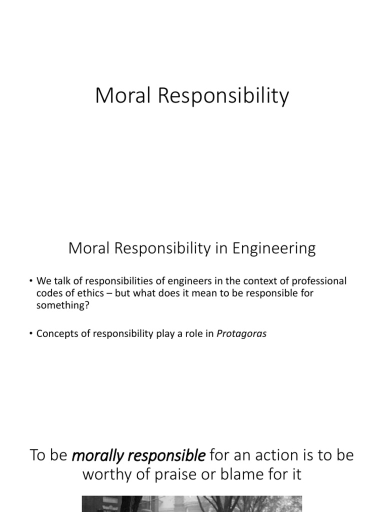 Understanding Moral Responsibility in Ethics | PDF | Free Will ...