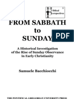 From Sabath to Sunday