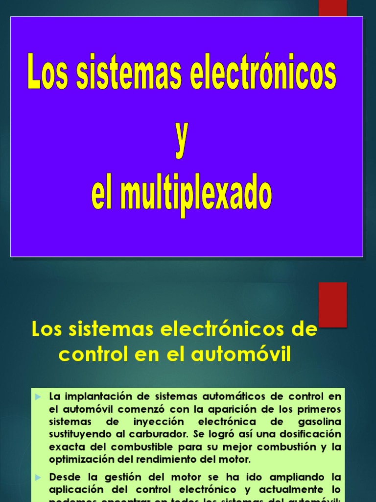 Sistemas de Multiplexado en Automóviles | PDF | Ingenieria Eléctrica ...