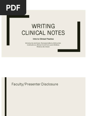 writing-clinical-notes