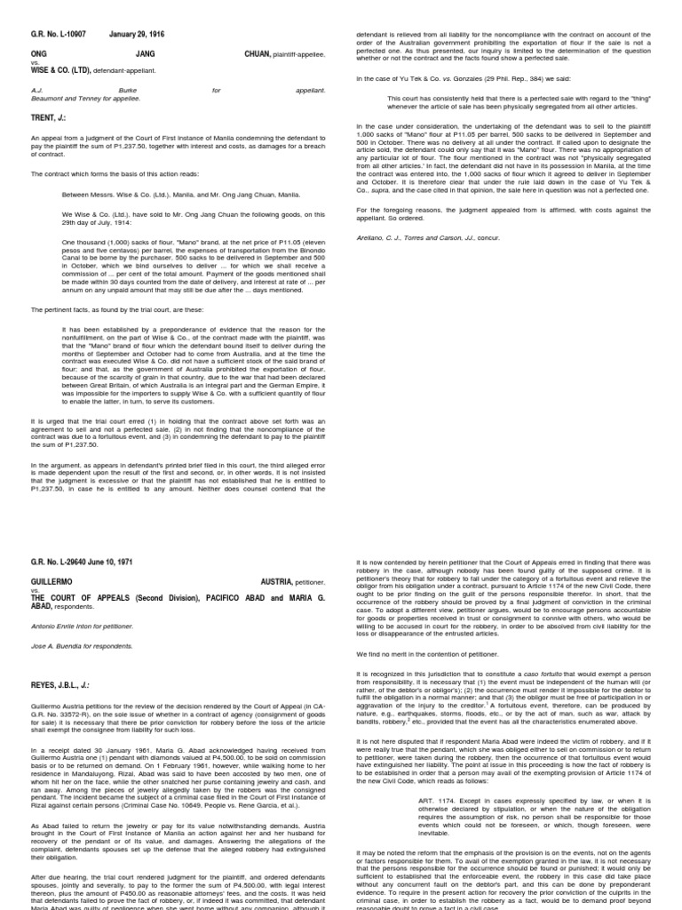 Case Law PDF Negligence Damages