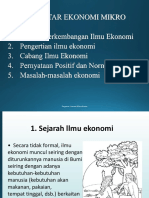 Sejarah dan Pengertian Ilmu Ekonomi