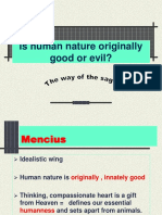 Is Human Nature Originally Good or Evil