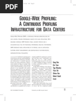 Google Wide Profiling: A Continuous Profiling Infrastructure For Data Centers