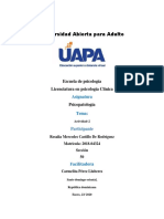 Tarea 2 de Psicopatologia