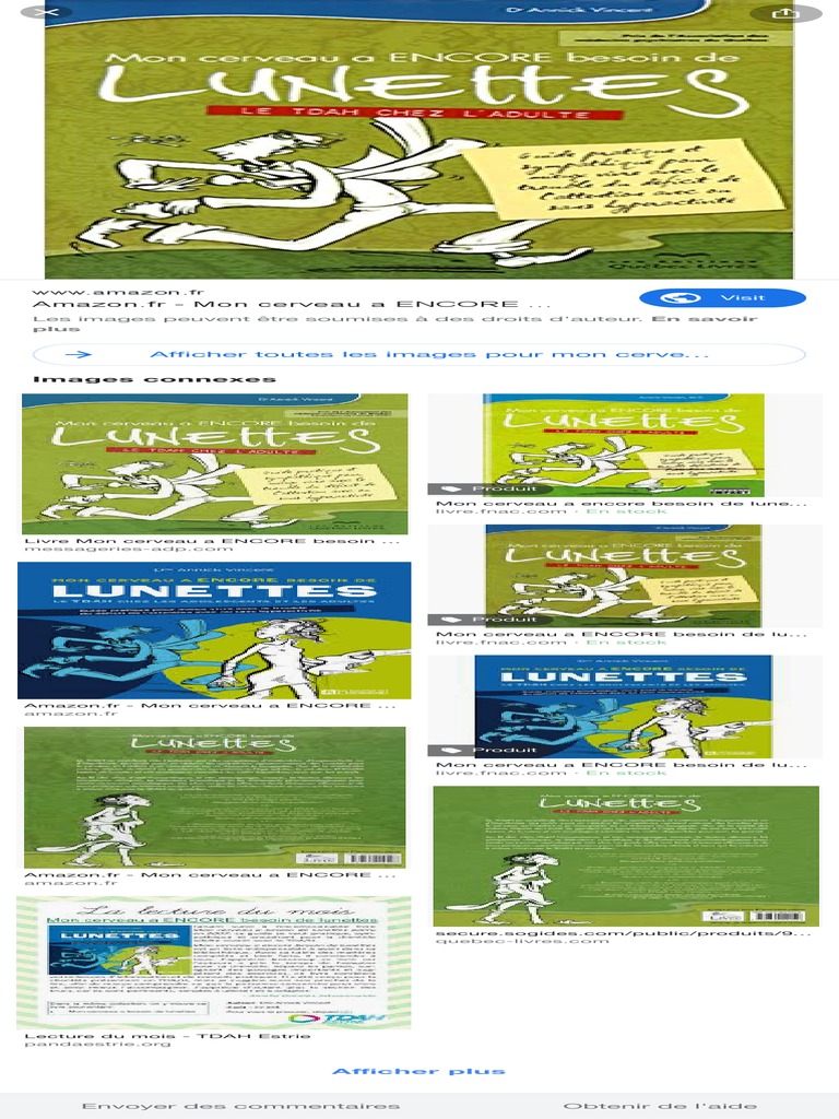 Mon Cerveau A Encore Besoin De Lunettes Pdf Gratuit Capture D'écran, Le 2020-01-29 À 20.34.48 PDF | PDF | Trouble du déficit de  l'attention avec ou sans hyperactivité | Bien-être