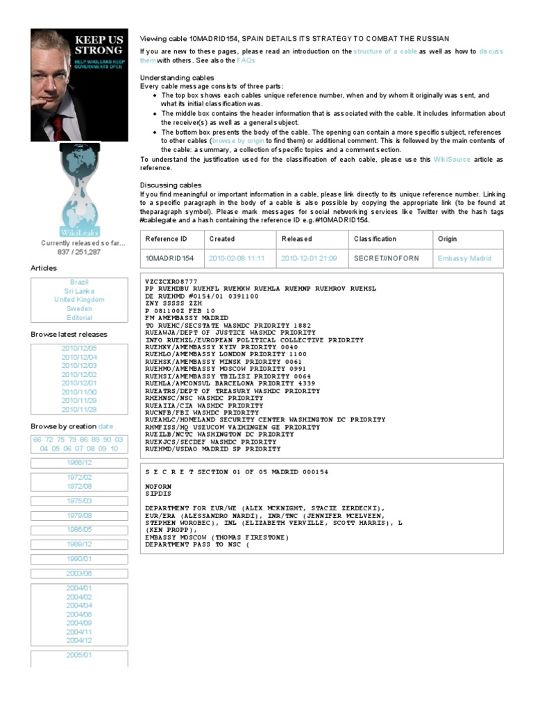10 Mad Rid 154 | PDF | Diplomatic Mission | Classified Information In ...