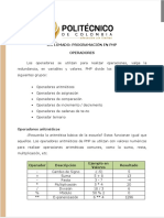 Operadores PHP